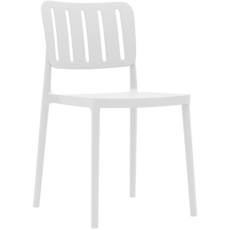 Sedia Rebecca Mobili Bajra 82x42x53 Polipropilene Bianco Moderno