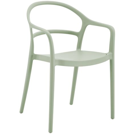 Sedia Rebecca Mobili Harif 81x57x51,5 Polipropilene Verde Chiaro Moderno