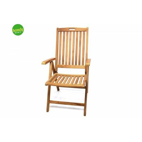 Sedia reclinabile Ambra Garden teak pieghevole