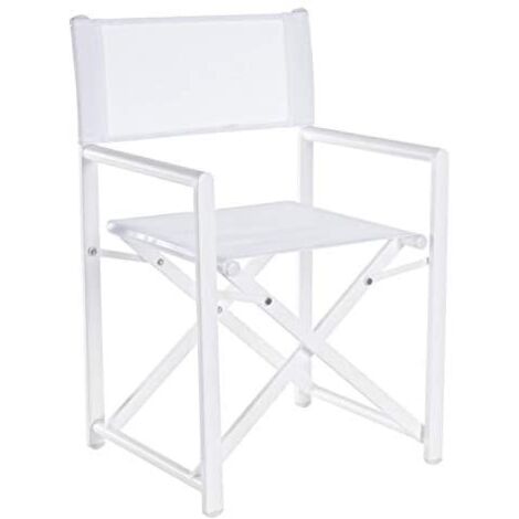 Sedia regista bianco taylor Bizzotto giardino casa pieghevole