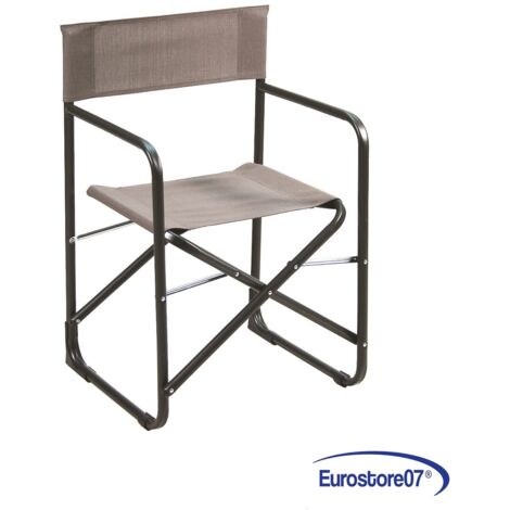 SEDIA REGISTA IN ACCIAIO DA MARE SPIAGGIA GIARDINO TORTORE FER 319478