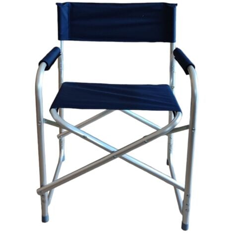 SEDIA REGISTA IN ALLUMINIO BLU