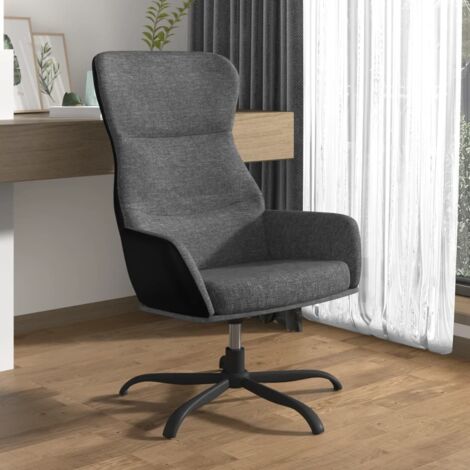 Sedia Relax Grigio Chiaro in Tessuto vidaXL 942664