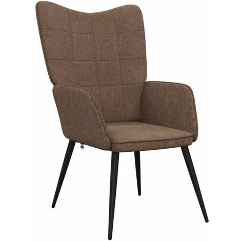 Sedia Relax Marrone in Tessuto vidaXL