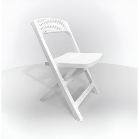 Sedia richiudibile asso 44x48x76 cm bianca