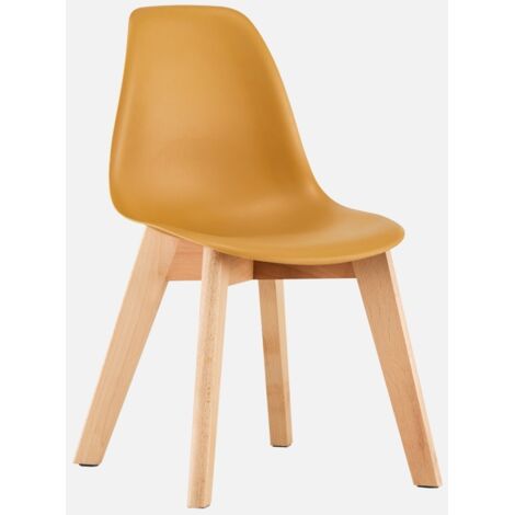 Sedia scandinava per bambini in legno di faggio