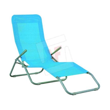 SEDIA SDRAIO SPIAGGIA RECLINABILE LIPARI COLORI ASSORTITI CM. 57x139x95H