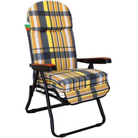 Sedia sdraio Super Lusso Trento imbottita cm 60x67x109h