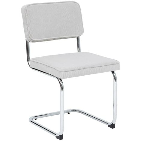 Set di 4 sedie bianche in polipropilene e gambe in metallo OPTIK