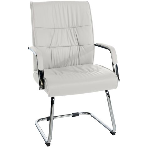 Sedia Sievert in similpelle bianco