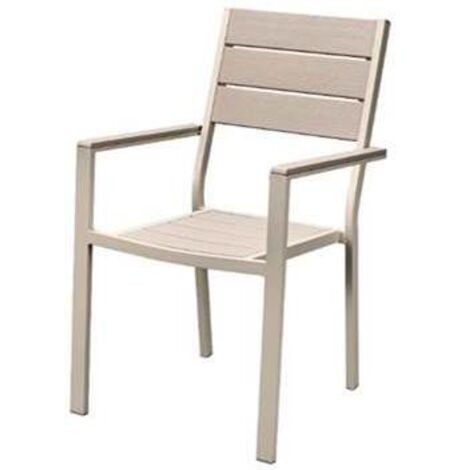 SEDIA """STINTINO""" 62X55X89HCM PAPILLON ACCIAIO E DOGHE PVC MARRONE