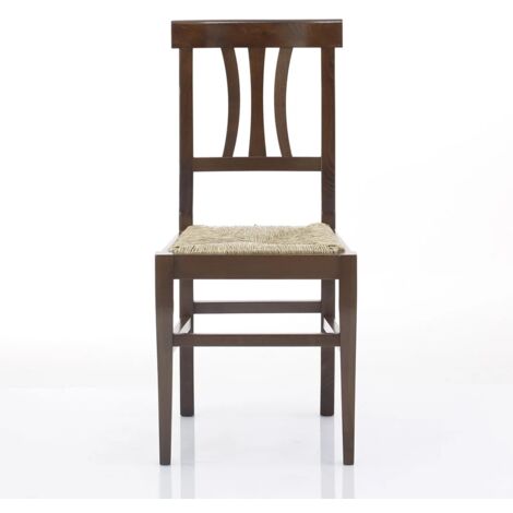 Sedia Trieste con seduta in paglia 43 x 41 H90 seduta 46 cm