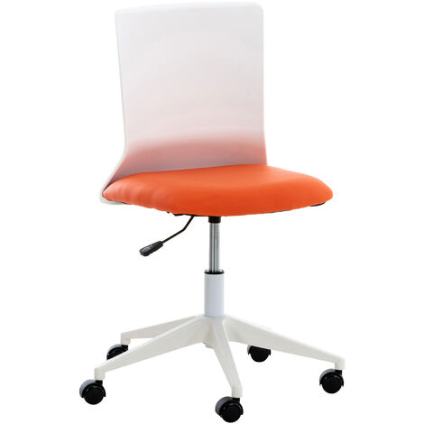 Sedia ufficio Apolda arancione Finta pelle