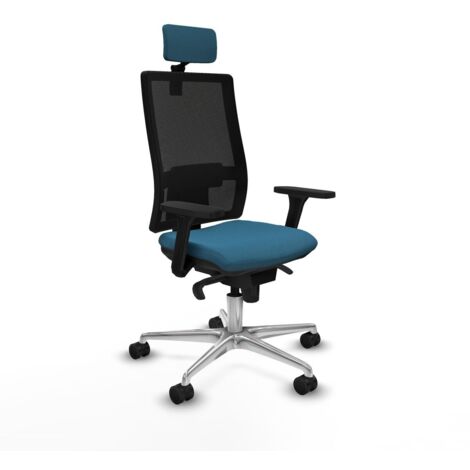 Sedia Ufficio con Poggiatesta Horna Piqueras y Crespo 3D086N2 Verde petrolio
