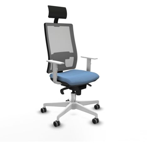 Sedia Ufficio con Poggiatesta Horna Piqueras y Crespo 4B026G1 Blu cielo