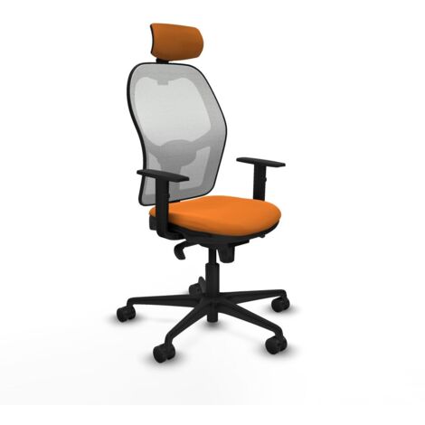 Sedia Ufficio con Poggiatesta Jorquera Piqueras y Crespo 1D036N2 Arancio