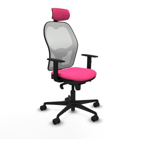 Sedia Ufficio con Poggiatesta Jorquera Piqueras y Crespo 1D036N2 Rosa