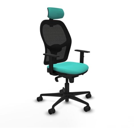 Sedia Ufficio con Poggiatesta Jorquera Piqueras y Crespo 1D036N2 Turchese
