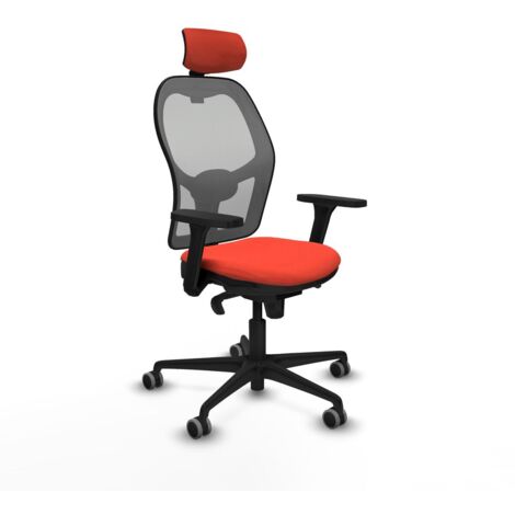 Sedia Ufficio con Poggiatesta Jorquera Piqueras y Crespo 3D036G2 Arancione scuro