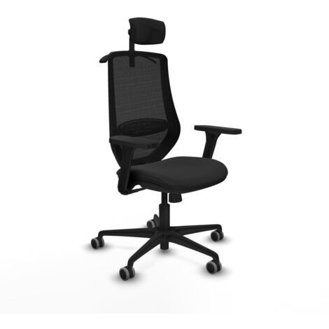 Sedia Ufficio con Poggiatesta Mardos Piqueras y Crespo D036G2H Nero