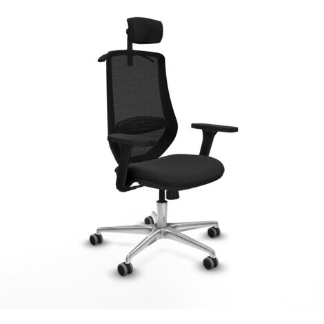 Sedia Ufficio con Poggiatesta Mardos Piqueras y Crespo D086G2H Nero