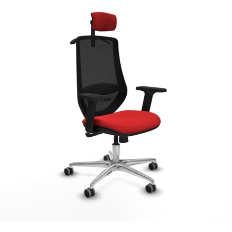 Sedia Ufficio con Poggiatesta Mardos Piqueras y Crespo D086G2H Rosso