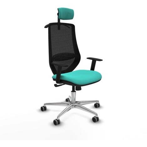 Sedia Ufficio con Poggiatesta Mardos Piqueras y Crespo D086G2H Turchese