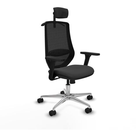 Sedia Ufficio con Poggiatesta Mardos Piqueras y Crespo D086N2H Grigio scuro