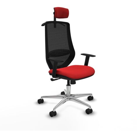 Sedia Ufficio con Poggiatesta Mardos Piqueras y Crespo D086N2H Rosso