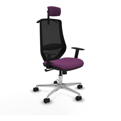 Sedia Ufficio con Poggiatesta Mardos Piqueras y Crespo D086N2H Viola