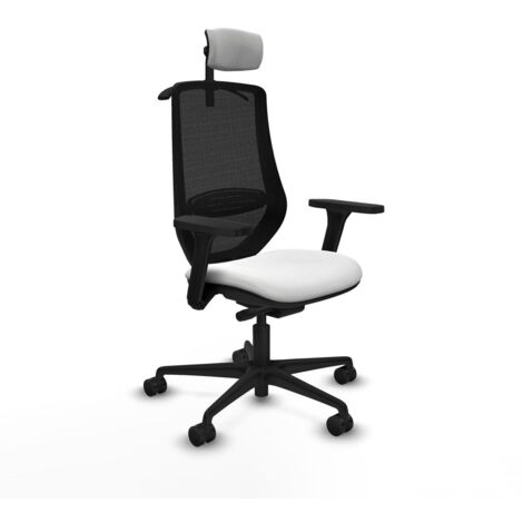 Sedia Ufficio con Poggiatesta Mardos traslack bali Piqueras y Crespo D036N2H Bianco