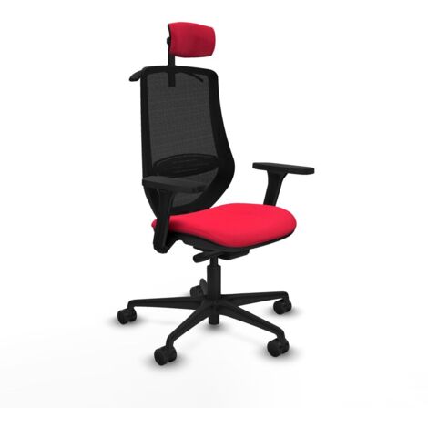 Sedia Ufficio con Poggiatesta Mardos traslack bali Piqueras y Crespo D036N2H Rosso