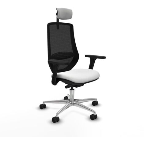 Sedia Ufficio con Poggiatesta Mardos traslack bali Piqueras y Crespo D086N2W Bianco