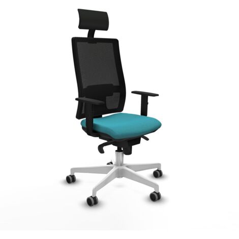 Sedia Ufficio con Poggiatesta Piqueras y Crespo 1D026G1 Turchese