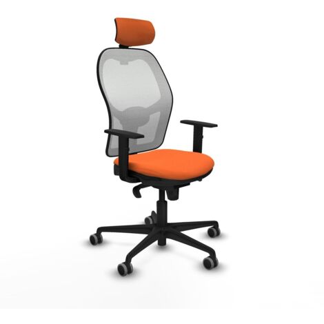 Sedia Ufficio con Poggiatesta Piqueras y Crespo 1D036G2 Arancio