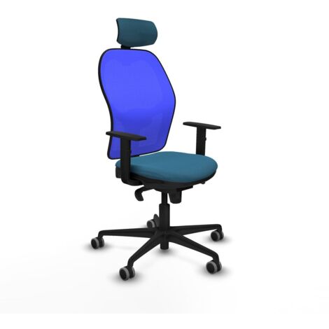 Sedia Ufficio con Poggiatesta Piqueras y Crespo 1D036G2 Azzurro Verde petrolio