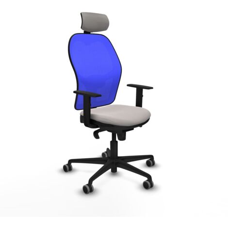 Sedia Ufficio con Poggiatesta Piqueras y Crespo 1D036G2 Bianco