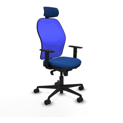 Sedia Ufficio con Poggiatesta Piqueras y Crespo 1D036N2 Azzurro