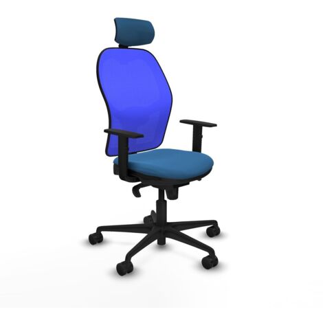 Sedia Ufficio con Poggiatesta Piqueras y Crespo 1D036N2 Azzurro Chiaro