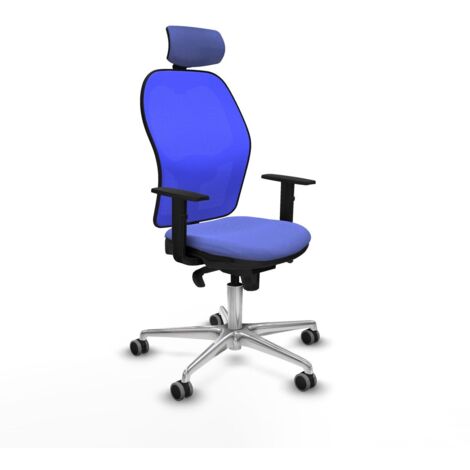 Sedia Ufficio con Poggiatesta Piqueras y Crespo 1D086G2 Azzurro Chiaro
