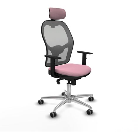 Sedia Ufficio con Poggiatesta Piqueras y Crespo 1D086G2 Rosa