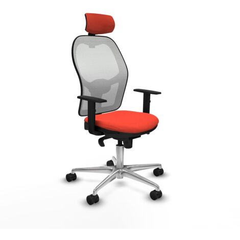 Sedia Ufficio con Poggiatesta Piqueras y Crespo 1D086N2 Arancione scuro