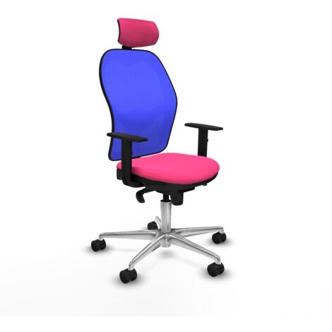 Sedia Ufficio con Poggiatesta Piqueras y Crespo 1D086N2 Rosa