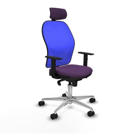 Sedia Ufficio con Poggiatesta Piqueras y Crespo 1D086N2 Viola