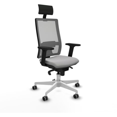 Sedia Ufficio con Poggiatesta Piqueras y Crespo 2D026G1 Grigio chiaro