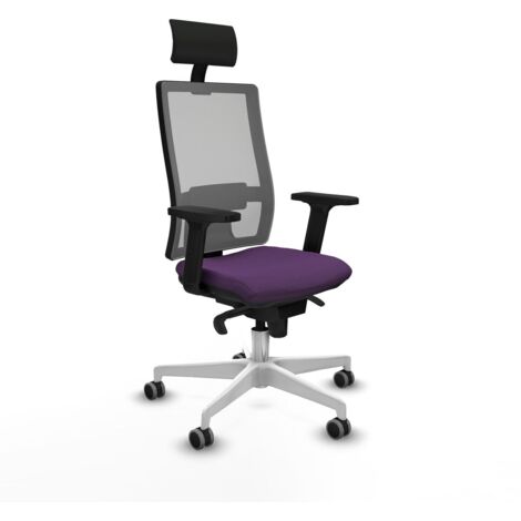 Sedia Ufficio con Poggiatesta Piqueras y Crespo 2D026G1 Viola