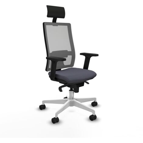 Sedia Ufficio con Poggiatesta Piqueras y Crespo 2D026N1 Grigio scuro