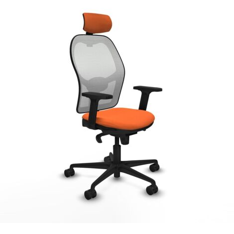 Sedia Ufficio con Poggiatesta Piqueras y Crespo 2D036N2 Arancio