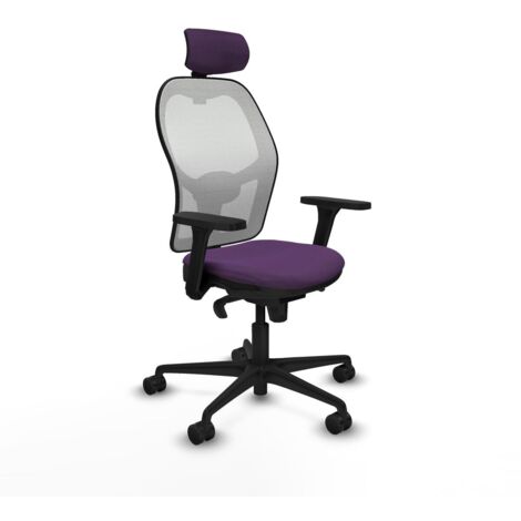 Sedia Ufficio con Poggiatesta Piqueras y Crespo 3D036N2 Viola
