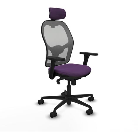 Sedia Ufficio con Poggiatesta Piqueras y Crespo 3D036N2 Viola